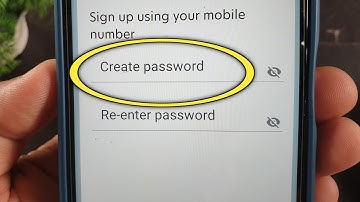What to put in create password | What is create password