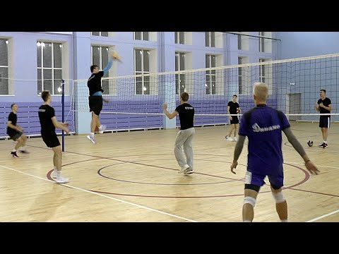 Volleyball. Attack hit. Russia.Training. VC "Tekstilshchik" Ivanovo # 13