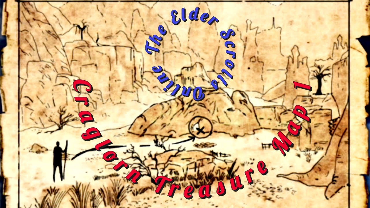 ESO Craglorn Treasure Map 1 The Elder Scrolls Online Craglorn Treasure Map 1 Location YouTube