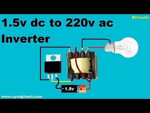 1.5 VOLT 220 VOLT İNVERTER DEVRESİ (MİNİ İNVERTER DC to AC)