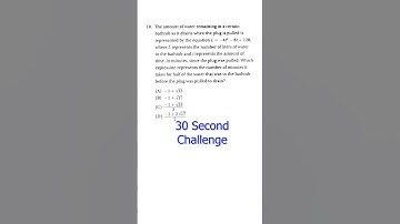 SAT Prep Advanced Math 5-4 Non-Factorable Quadratic Equations Q10 #satexam #maths #satmath #satprep