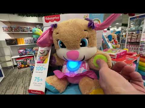 Fisher Price Plush Dog Baby Toy Lights Music and Smart Stages