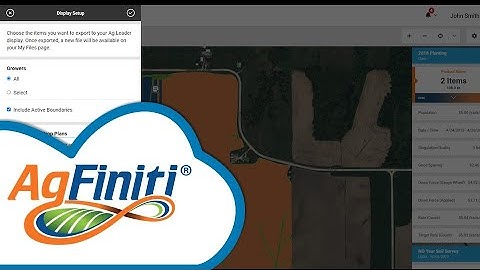 Export Options in AgFiniti®
