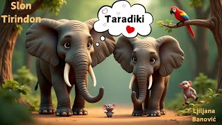Dečije pesmice sa životinjama | Dečije pesmice na srpskom | Slon Tirindon Afrika #funny #song #kids screenshot 2