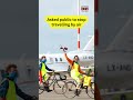 Climate activists glue themselves to berlin airport runway  flights disrupted for 2 hours  viral