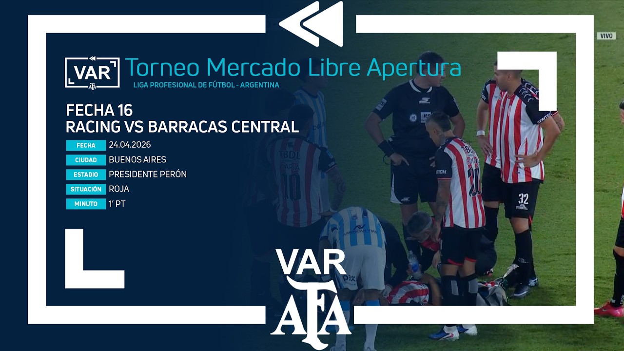 VAR 2026 | #TorneoMercadoLibre 2026 | Fecha 16 | RACING - BARRACAS ...