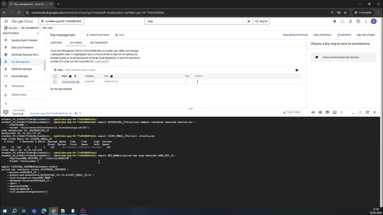 Google Cloud Platform: Securing a Cloud SQL for PostgreSQL Instance ...