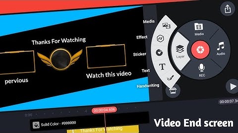 How To Create End Screen For YouTube Videos || KineMaster Video Editing Tutorial