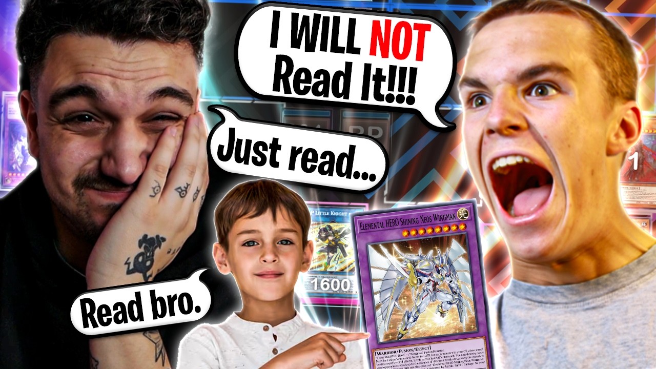 He Got MAD Because He Didn't Read The Card!