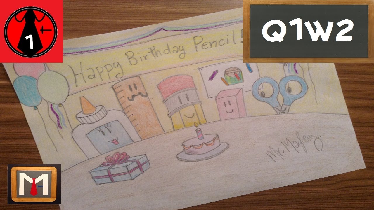  Drawing  A Silly Birthday  Party  YouTube