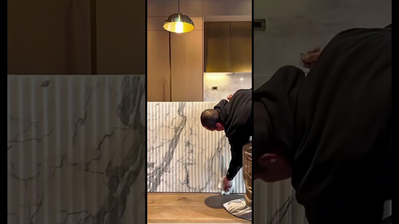 Calacatta marble countertop  