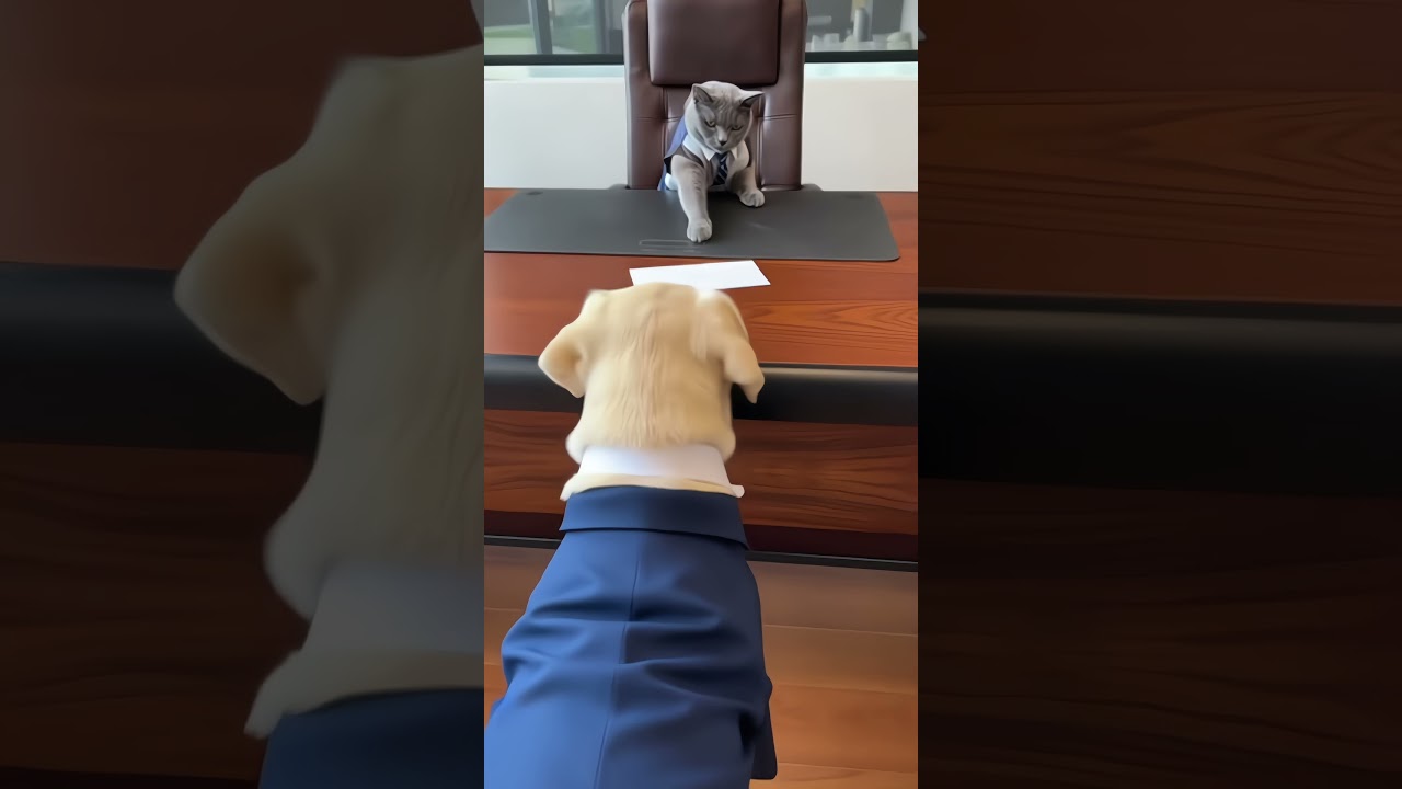 The Dog Finally Quit His Cat Boss!