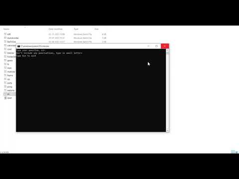 Make an Ai in Batch file to which you can ask infinite questions...