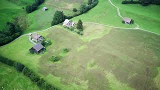 Alps mountains drone view switzerland - 2