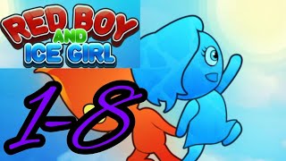 Red Boy & Ice Girl Level 1 2 3 4 5 6 7 8 Android Walkthrough Gameplay HD screenshot 4