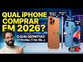 Qual iPhone comprar em 2026? Comparativo DEFINITIVO! (17, 17 Air, Pro Max, 16 e 16e)