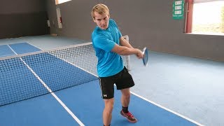 Tennis Lesson: FIXING FLAT / STRAIGHT BACKHAND BACK-SWING