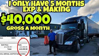 I Became An Owner Operator 21 Days After Getting My CDL & Gross $40k & Net $25k A Month