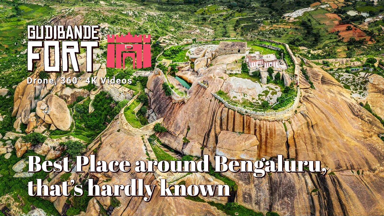 The getaway near Bengaluru that is hardly known | Gudibande Fort | Drone, 360° 4K Videos