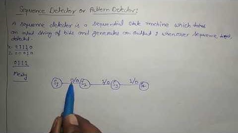 STLD: SEQUENCE DETECTOR OR PATTERN DETECTOR WITH EXAMPLE