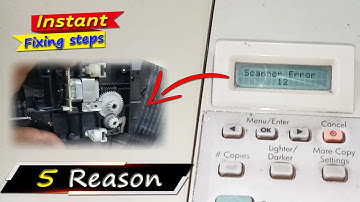 Scanner Error 12 in hp laserjet m1005 MFP, Fixing steps to solve hp 1005 Scanner Error 12