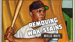 Willie Mays 1951 Bowman - Wax Stains