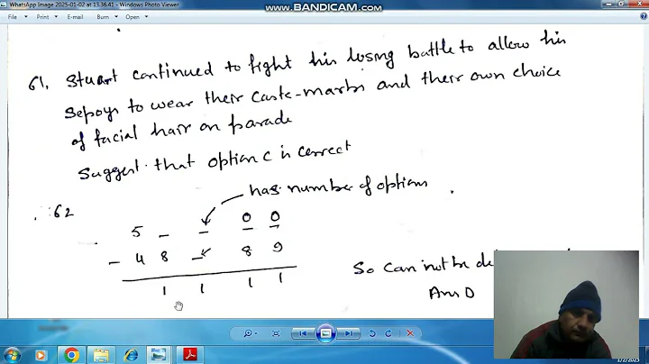 Q62 Gate General Aptitude (GA) Gate ME 2017