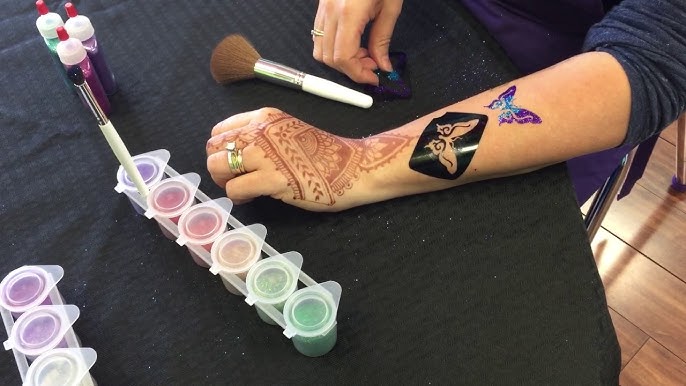 12 Color Glitter Pack  Shop Henna Tattoos Supplies 