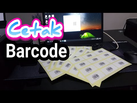 Video: Cara Mencetak Barcode