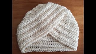 Crochet  Bonnet Turban facile