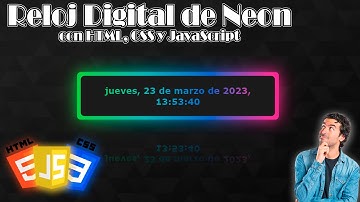 Reloj Digital de Neon con HTML-CSS y JavaScript