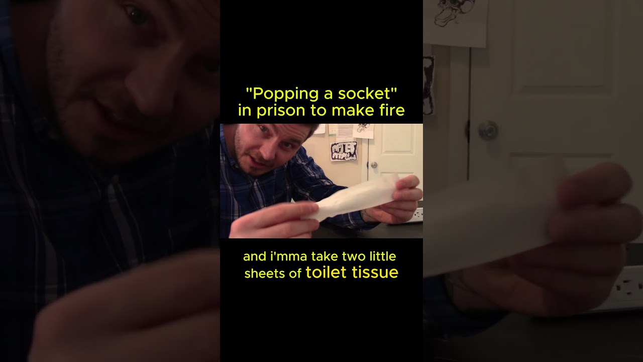 Разведение огня в тюрьме. Выбивание розетки. 