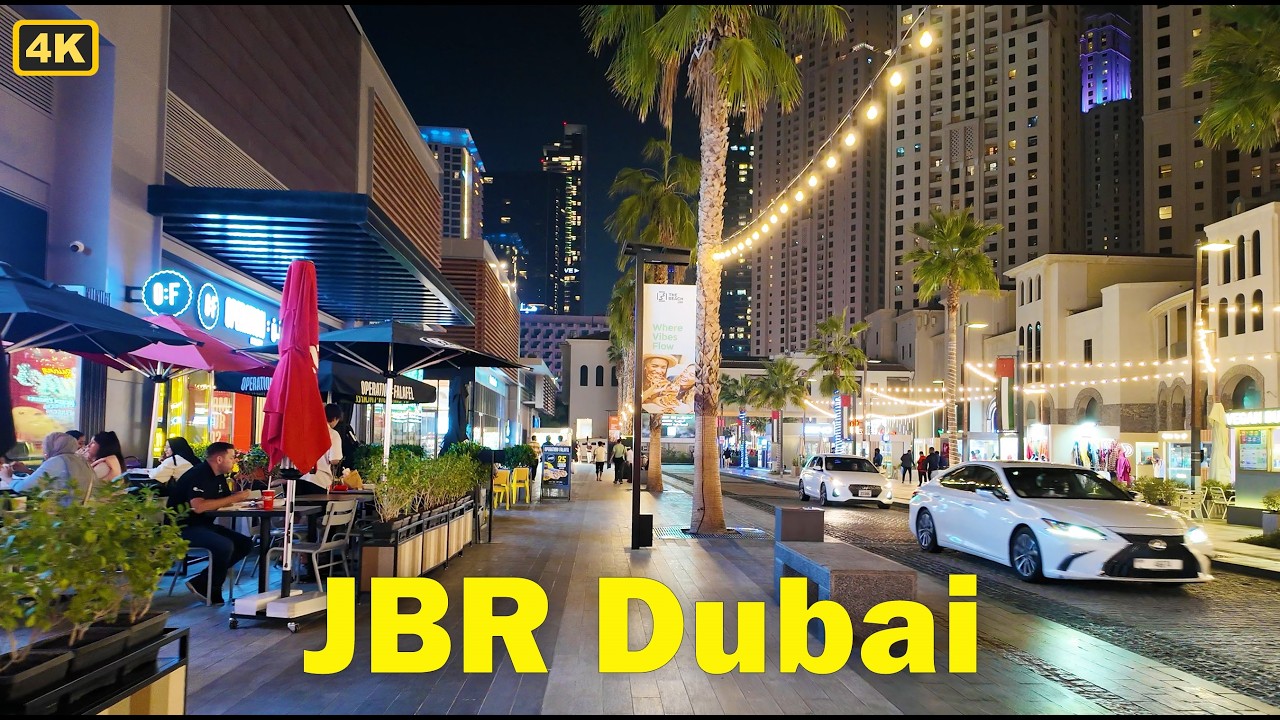 JBR Dubai Streets | JBR The Walk | Evening Walking Tour