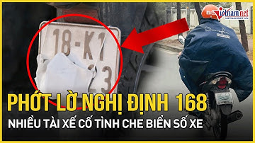 Phớt lờ nghị định 168, hàng loạt tài xế cố tình che biển số xe máy | Báo VietNamNet