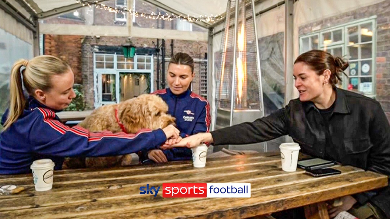 "We stole their song" 😂 | Beth Mead and Steph Catley on friendship, Arsenal and their dogs
