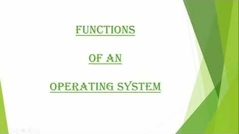Operating System and Graphical User Interface-part 2