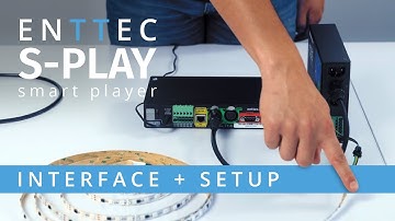 S-PLAY: INTERFACE + SETUP ~ DMX Ethernet lighting show smart player/recorder