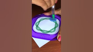Oddly Satisfying Spirograph Drawing You Can’t Look Away From! 😍✍️ #ひまつぶし #スピログラフ #Art #shorts