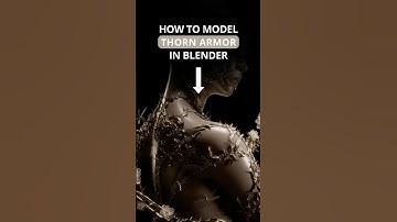 How to Model Thorn Armor in Blender #3d #blender #blender3d #blendertutorial #tutorial #3dart