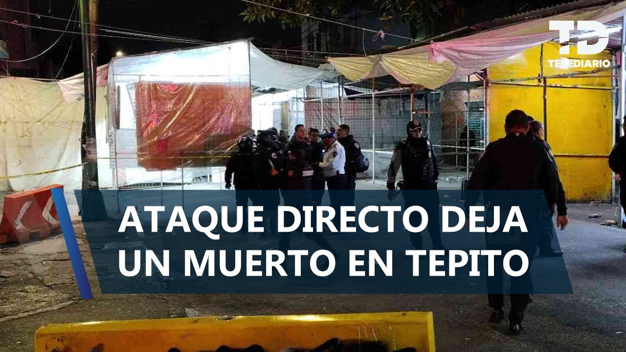 Ataque armado en Tepito deja un muerto y un herido de bala - YouTube