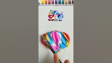 When I Mixing Color (Inside Out) #colormixing #satisfying #insideout2 #relaxing #mixedcolors