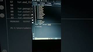 Create Facebook Logo Using By Python Turtle #python  #shorts
