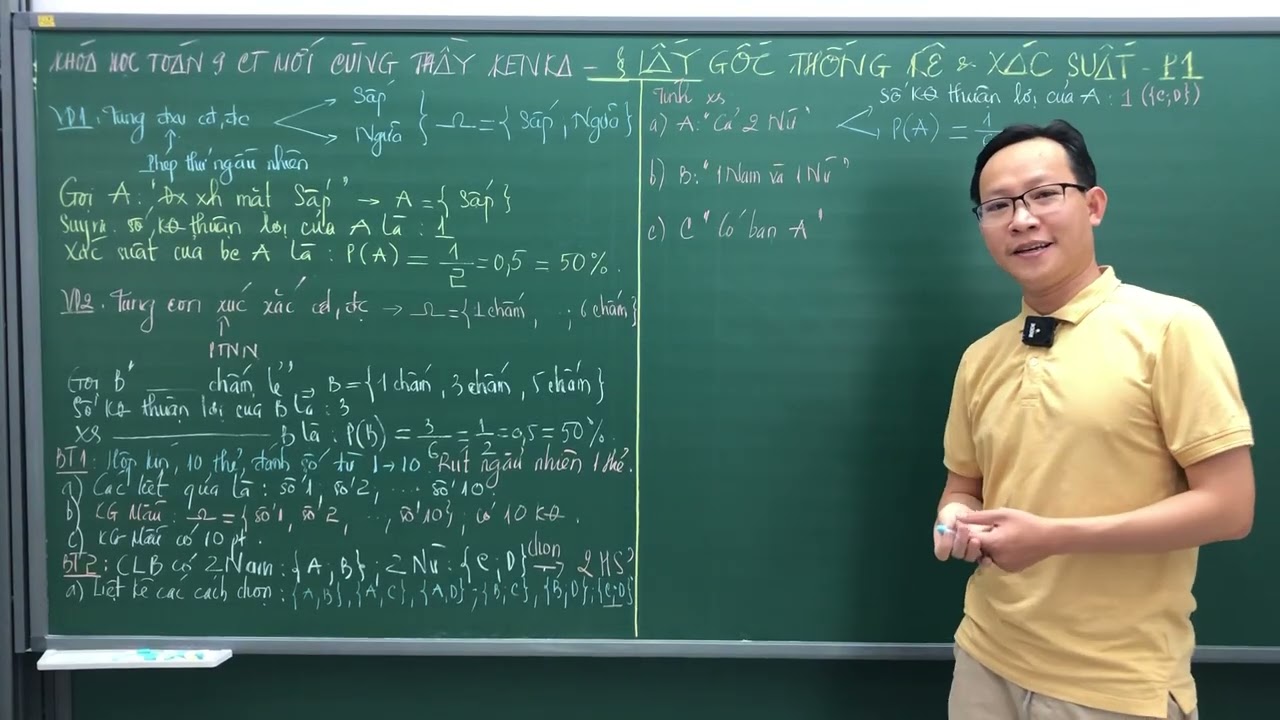 LẤY GỐC TOÁN 9 - TỔNG ÔN THỐNG KÊ VÀ XÁC SUẤT - PHẦN 1 - THẦY KENKA