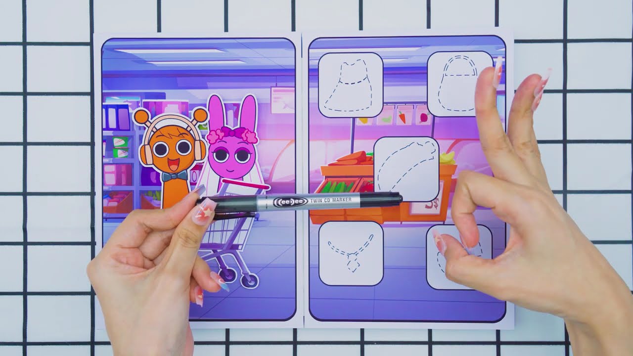 👹 Paper DIY 👹 Making INCREDIBOX SPRUNKI Game Book 📚(➕ Pimples Pinki Squishy Surgery) 👹 Amy PaperBook