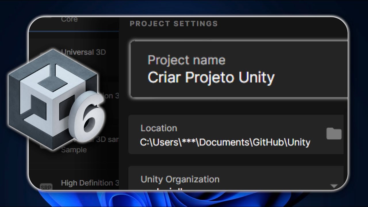 Como Criar um Projeto no Unity Passo a Passo | Tutorial Completo para ...