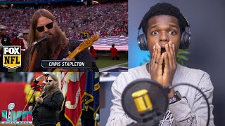 Super Bowl 2023 Chris Stapleton - 'National Anthem' REACTION!!!😱 | NFL on FOX