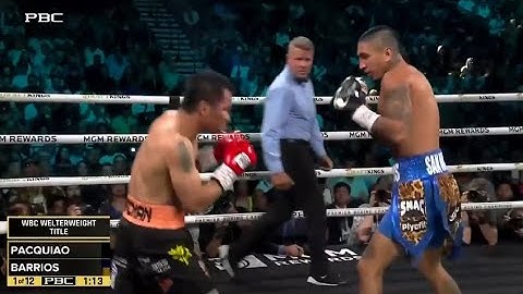 Manny Pacquiao vs. Mario Barrios - FullFight Highlights