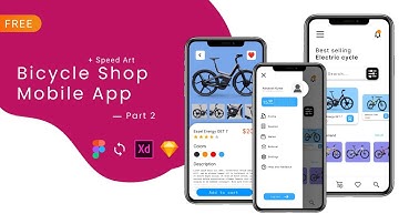 Bicycle Shop App | Part 2 | UI UX SPEED DESIGN in Figma | MultiLeo.