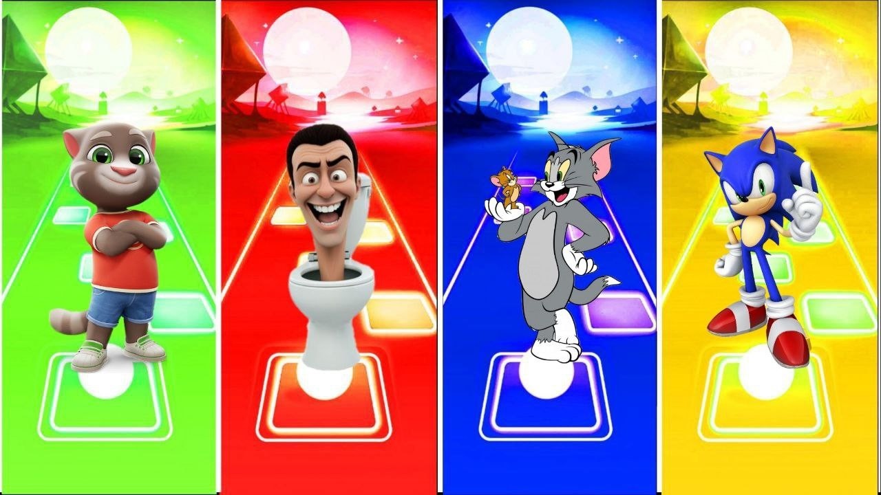 Talking Tom 🆚️ Skibidi Toilet 🆚️ Tom & Jerry 🆚️