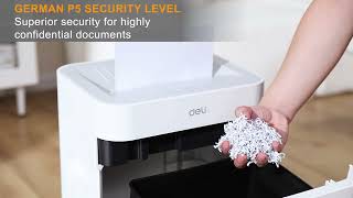DELI ET048 & ET058 Ultra-Silent Business Paper Shredder Malaysia | Quiet & Secure Office Shredding